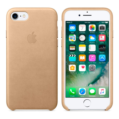 Funda Apple Para Iphone 7 Cuero Canela | Quonty.com | MMY72ZM/A