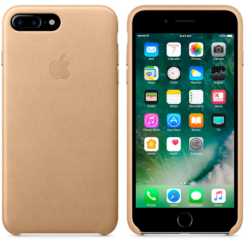Funda Apple Para Iphone 7 Plus Cuero Canela | Quonty.com | MMYL2ZM/A