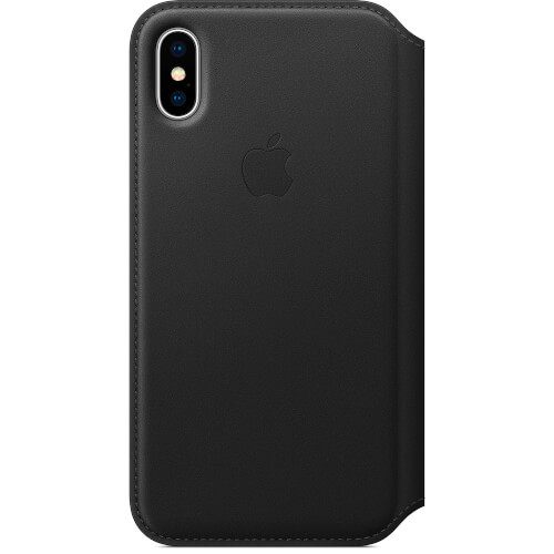 Funda Apple Para Iphone X Leather Folio Negro | Quonty.com | MQRV2ZM/A