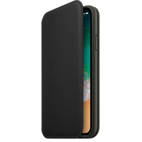 Funda Apple Para Iphone X Leather Folio Negro | Quonty.com | MQRV2ZM/A