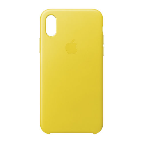 Apple Funda Iphone X Leather Case Amarillo Primavera | Quonty.com | MRGJ2ZM/A