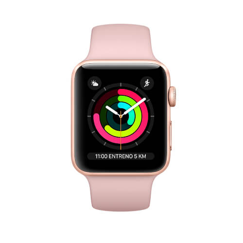 Apple Watch S3 (Gps) 38mm Con Caja Aluminio Oro Y Correa | Quonty.com | MQKW2QL/A