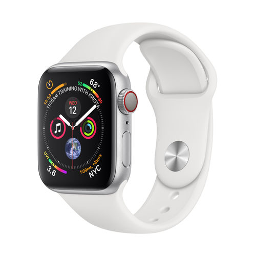 Reloj Inteligente Series 4 Gps Plata/Blanco | Quonty.com | MTVA2TY/A