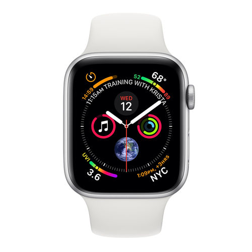 Reloj Inteligente Series 4 Gps Plata/Blanco | Quonty.com | MTVA2TY/A