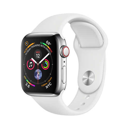 Reloj Inteligente Apple Watch Series 4 Gps Acero/Blanco | Quonty.com | MTVJ2TY/A