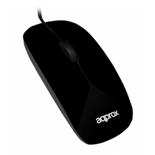 Ratón Approx Appoma02b Negro 1000dpi Usb | Quonty.com | APPOMA02B