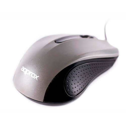 Ratón Approx Appomlitegv2 1000dpi Usb Negro/Gris | Quonty.com | APPOMLITEGV2