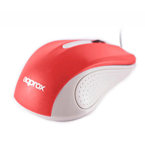 Ratón Approx Appomliterv2 1000dpi Usb Rojo/Gris | Quonty.com | APPOMLITERV2