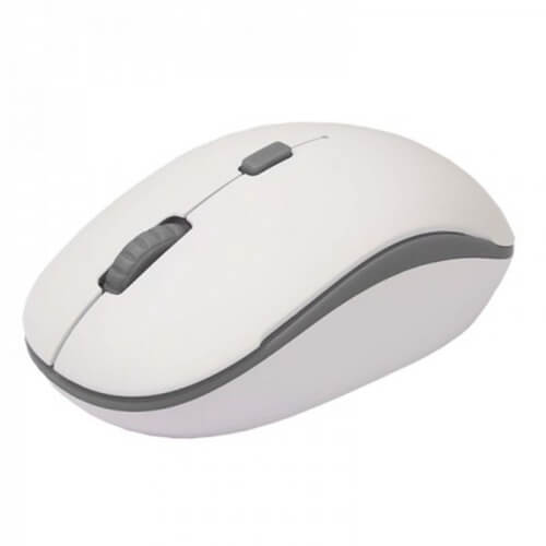 Ratón Óptico Inalámbrico Blanco Y Gris Approx Appwmbwg | Quonty.com | APPWMBWG