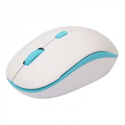 Ratón Óptico Inalámbrico Blanco Y Celeste Approx Appwmbwlb | Quonty.com | APPWMBWLB