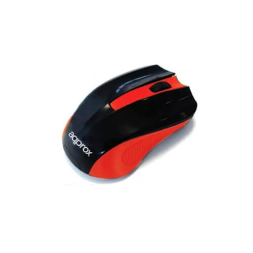 Ratón Approx Eco Appwmeo 1200dpi Usb Naranja/Negro | Quonty.com | APPWMEO