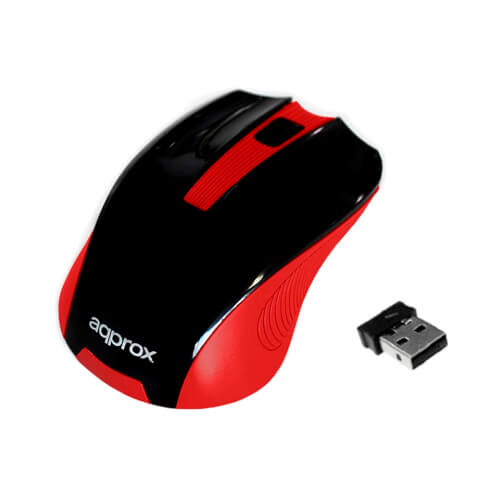 Ratón Approx Appwmer 1200dpi Usb Rojo | Quonty.com | APPWMER