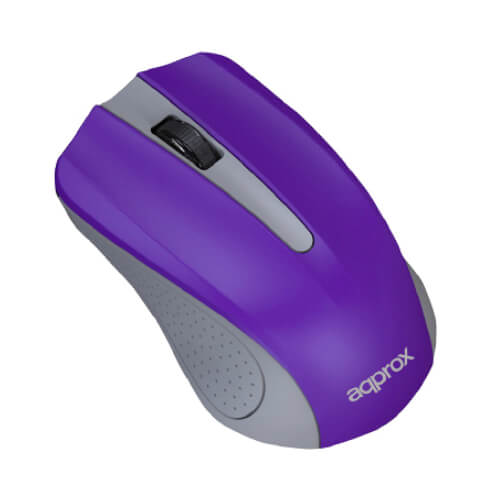 Ratón Approx Appwmlitepv2 1200dpi Púrpura | Quonty.com | APPWMLITEPV2