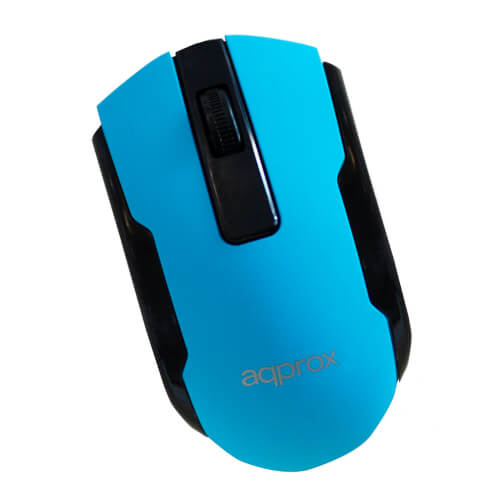Ratón Approx Appwmofficelb Azul Claro 1600dpi Usb Azul Claro | Quonty.com | APPWMOFFICELB
