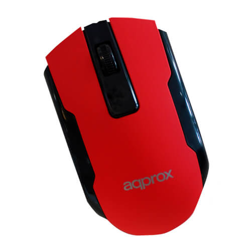 Ratón Approx Appwmofficer 1600dpi Usb Rojo | Quonty.com | APPWMOFFICER