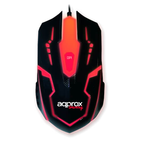 Raton Approx Appwrecker Optico 2400dpi Usb Negro | Quonty.com | APPWRECKER