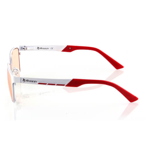 Gafas Arozzi Visione Vx-800-1 Blanco/Rojo Reduce Luz Azul | Quonty.com | VX-800-1