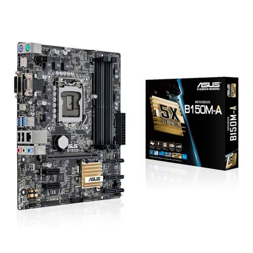 Placa Asus B150m-A Intel1151 4ddr4 Hdmi Pcx3.0 Sata3 Usb3.0 | Quonty.com | 90MB0P40-M0EAY0