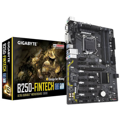 Placa Gigabyte B250-Fintech Btc Intel1151 Atx | Quonty.com | GA-B250-FINTECH BTC