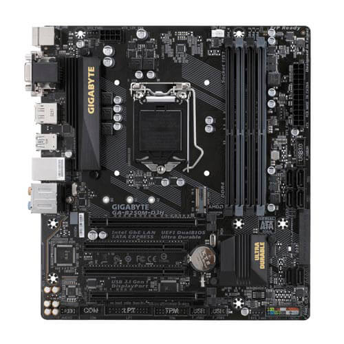 Placa Gigabyte B250m-D3h Intel1151 Ddr4 Hdmi Pcie3.0 Sata3 | Quonty.com | GA-B250M-D3H