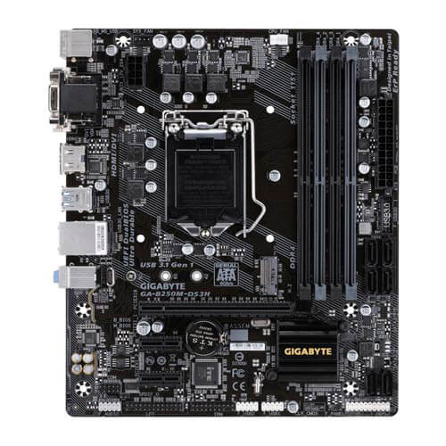 Placa Gigabyte B250m-Ds3h Intel1151 Ddr4 Hdmi Pcie3.0 Sata3 | Quonty.com | GA-B250M-DS3H