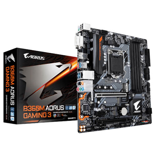 Placa Gigabyte B360m Aorus Gaming 3 Intel1151 Pcie3.0 Matx | Quonty.com | GAB360MAG3
