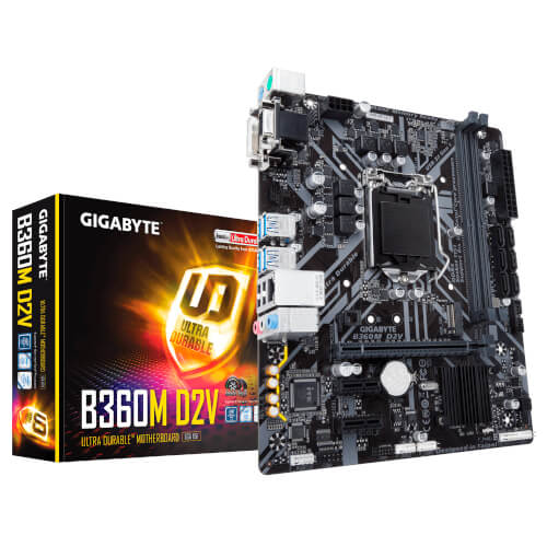 Placa Gigabyte B360m D2v Intel1151 Pcie3.0 Matx | Quonty.com | GAB360MD2V