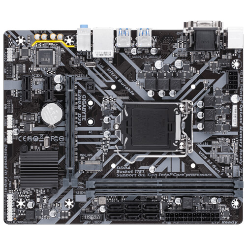 Placa Gigabyte B360m D2v Intel1151 Pcie3.0 Matx | Quonty.com | GAB360MD2V