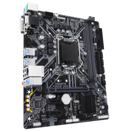 Placa Gigabyte B360m D2v Intel1151 Pcie3.0 Matx | Quonty.com | GAB360MD2V