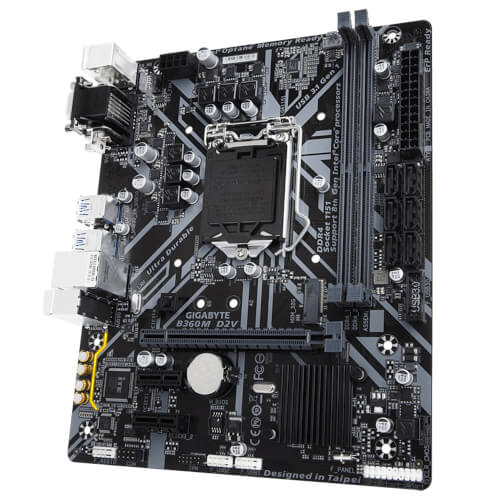 Placa Gigabyte B360m D2v Intel1151 Pcie3.0 Matx | Quonty.com | GAB360MD2V