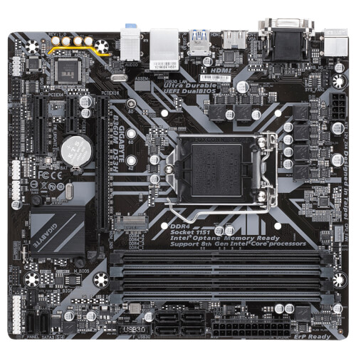 Placa Gigabyte B360m-Ds3h Intel1151 Atx | Quonty.com | GA-B360M-DS3H