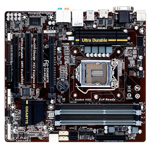 Placa Gigabyte B85m-D3h Intel1150 4ddr3 Hdmi Pcx3.0 Sata3 | Quonty.com | GA-B85M-D3H