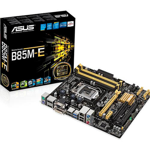 Placa Asus B85m-E Intel1150 4ddr3 Hdmi Pcx3.0 Sata3 Usb3.0 | Quonty.com | 90-MB0F60-M0EAY5