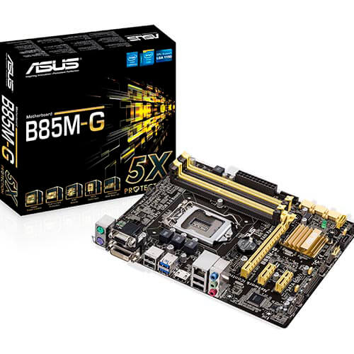Placa Asus B85m-G Intel1150 4ddr3 Hdmi Pcx3.0 Sata3 Usb3.0 | Quonty.com | 90-MB0G50-M0EAY0