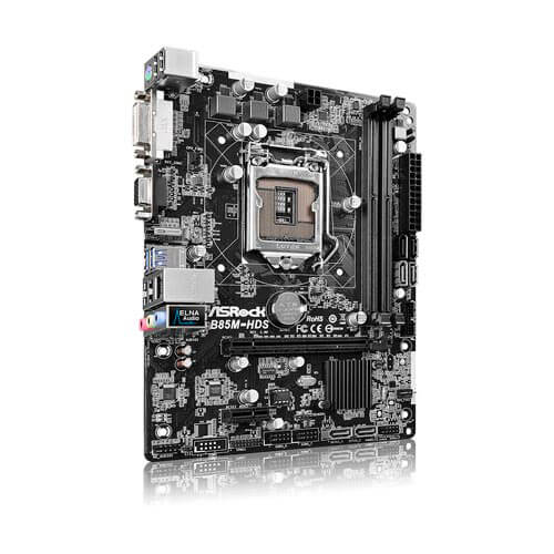Placa Asrock B85m-Hds R2.0 Intel1150 2ddr3 Hdmi Sata3 Usb3.0 | Quonty.com | 90-MXGX90-A0UAYZ