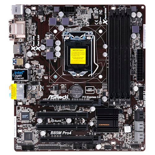Placa Asrock B85m Pro4 Intel1150 4ddr3 Hdmi Pcx3.0 Sata3 | Quonty.com | 90-MXGQ20-A0UAYZ