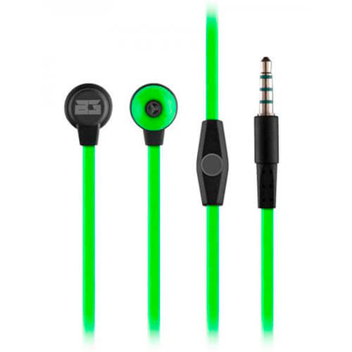 Auriculares C/Microfono B-Move Xonar Ie Negro/Verde | Quonty.com | BG-AUD09
