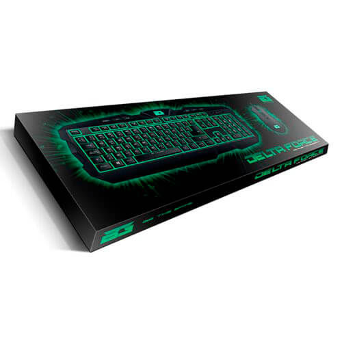 Combo Teclado/Raton B-Move Delta Force Gaming Usb Negro | Quonty.com | BG-TCK02