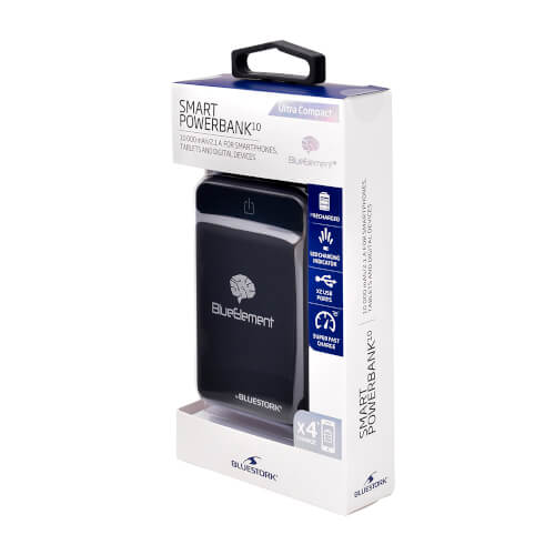 Powerbank/Bateria Externa Bluestork 10000mah Negro | Quonty.com | BK-100-U2-BE