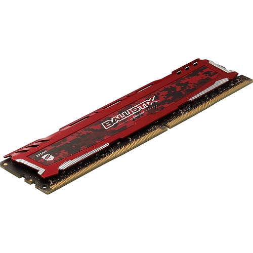 Crucial Ddr4 8gb 2666mhz Ballistix Lt Red | Quonty.com | BLS8G4D26BFSEK