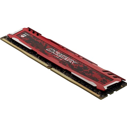 Crucial Ddr4 8gb 2666mhz Ballistix Lt Red | Quonty.com | BLS8G4D26BFSEK