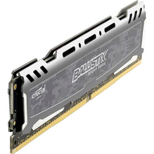 Crucial Ddr4 8gb 2400mhz Ballistix Lt Grey | Quonty.com | BLS8G4D240FSB