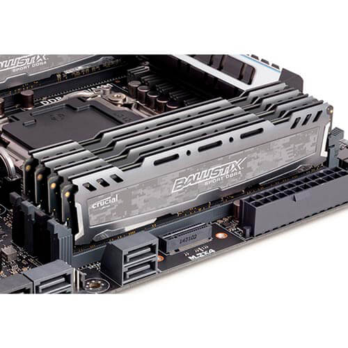 Crucial Ddr4 8gb 2400mhz Ballistix Lt Grey | Quonty.com | BLS8G4D240FSB