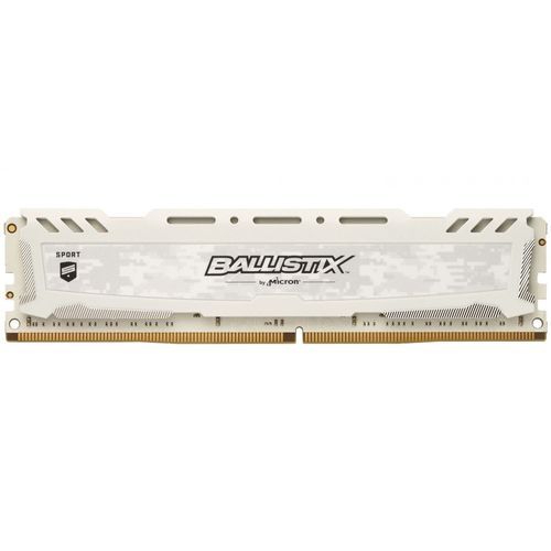 Crucial Dimm Ddr4 8gb 3000mhz Cl15 Ballistix Sport Lt White | Quonty.com | BLS8G4D30AESCK