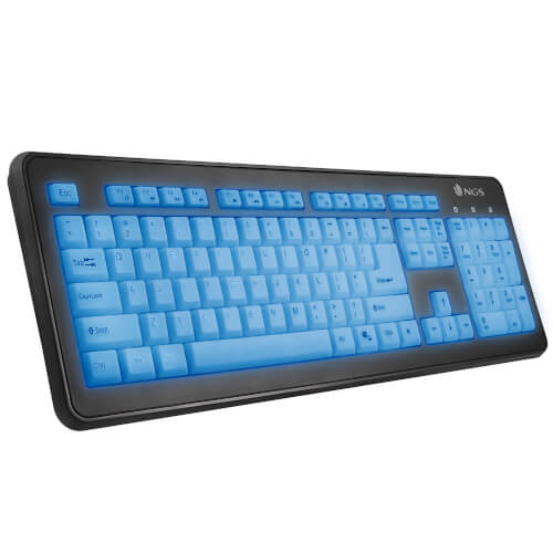 Teclado Ngs Bluelagoon Usb Retroiluminado Negro | Quonty.com | BLUELAGOON