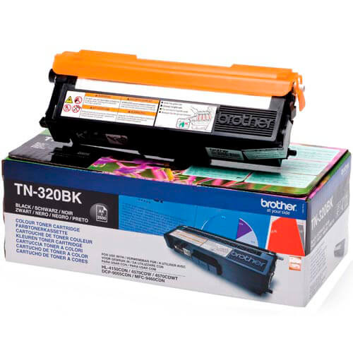 Toner Brother Tn320bk Negro 2.500pag | Quonty.com | TN320BK