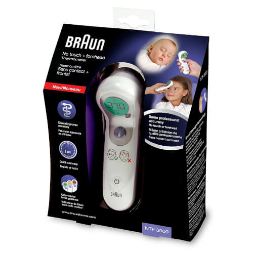 Termómetro Digital No Touch Plus Braun Ntf3000 | Quonty.com | NTF3000