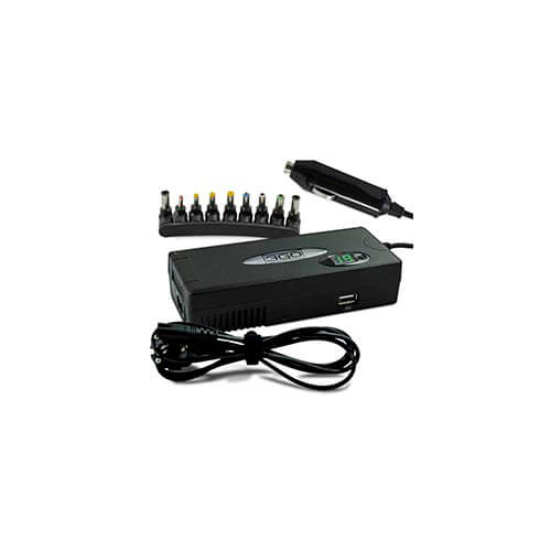 Cargador Casa/Coche 3go 90w 8puntas 1usb | Quonty.com | ALIM90C