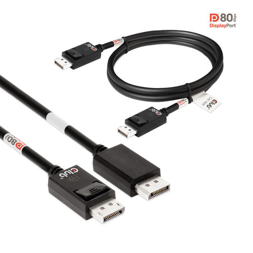 Cable Club 3d Displayport 2.1 Con Certificación Vesa Dp80 8k 240hz 1.2m | Quonty.com | CAC-1091