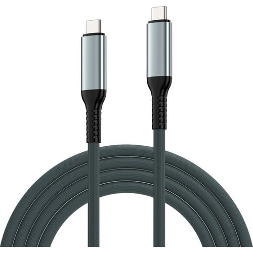 Cable Ewent Usb 4 Gen3 Tipo-C/M A Tipo-C/M Fabric 1m Blanco/Negro | Quonty.com | EC1071